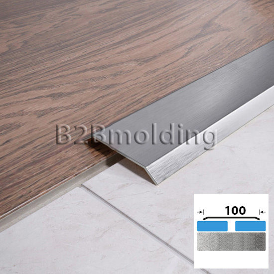 Порог плоский FA 100 мм из нержавеющий стали 