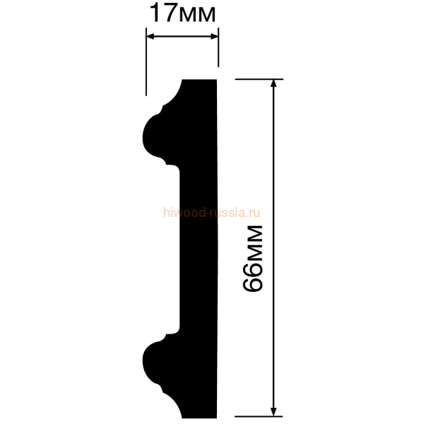 Молдинг HIWOOD WE66
