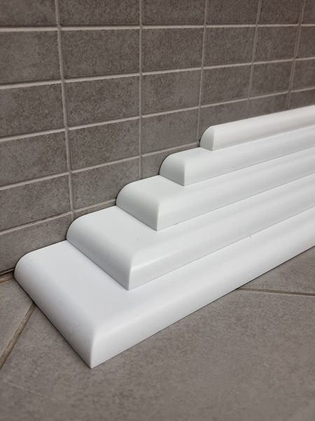 Бордюр 2 по 900 мм Левый R12 Акриловый для Ванны 