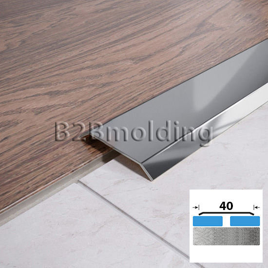 Порог плоский FA 40 мм из нержавеющий стали 