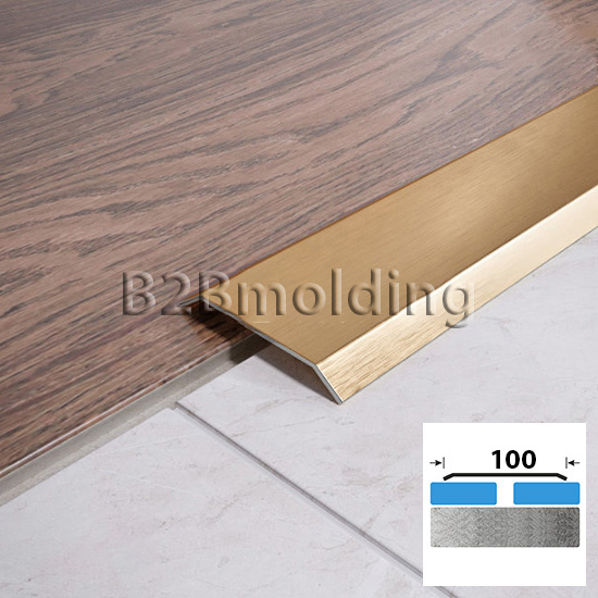 Порог плоский FA 100 мм из нержавеющий стали 