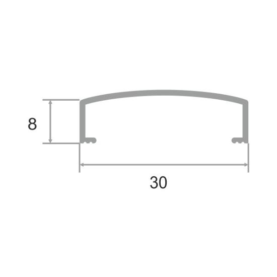 Профиль скругленный разделительный