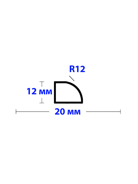 Бордюр 2 по 900 мм Левый R12 Акриловый для Ванны 