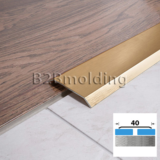 Порог плоский FA 40 мм из нержавеющий стали 