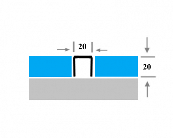 Бордюр ПП 01НС П-образный 