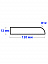 Бордюр R12-120мм Акриловый для Ванны 