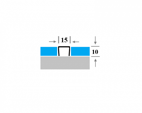 Профиль ПП 15НС разделительный 