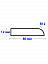 Бордюр Цвет Антрацит Акриловый для Ванны R12